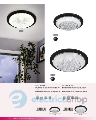 Стельовий світильник Eglo ACOLLA 1 99356 LED