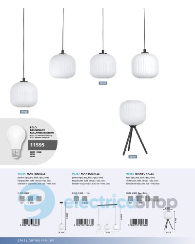 Люстра Eglo 99367 MANTUNALLE