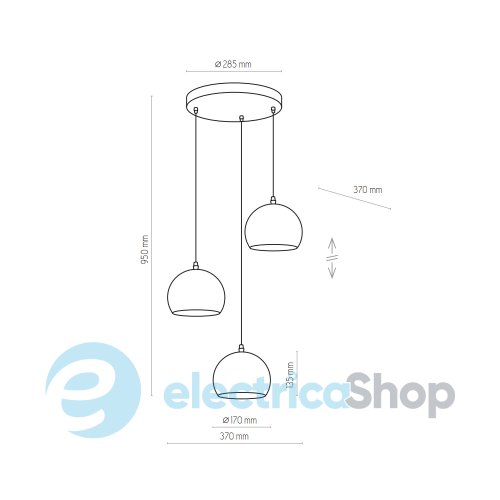 Подвесной светильник TK-Lighting YODA BLACK ORBIT 2082