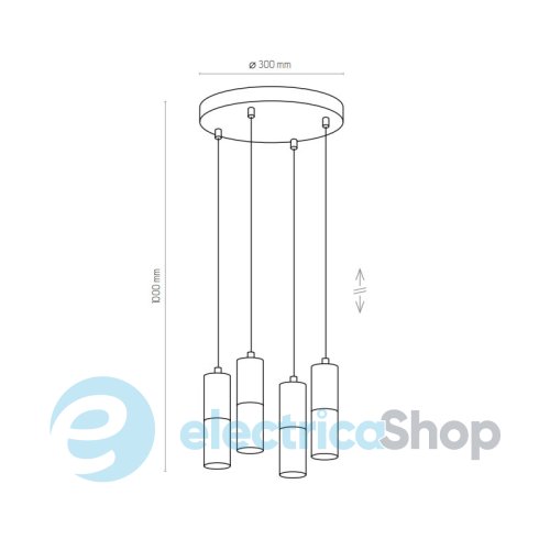 Подвесной светильник TK-Lighting ELIT Black 4364