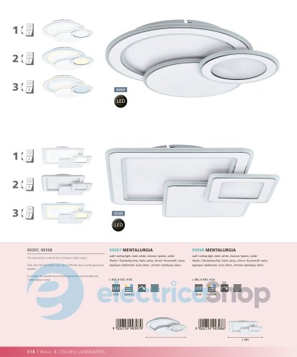 Люстра Eglo 99397 MENTALURGIA LED