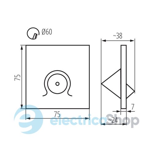 Встраиваемый светильник Kanlux MEFIS LED W-NW 32495