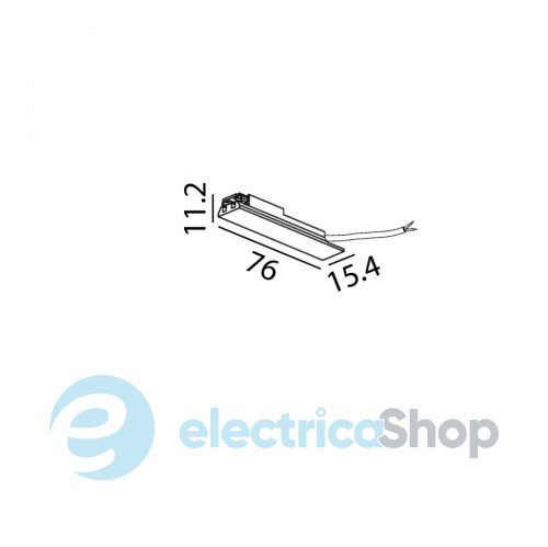 Ввод питания LTX MINI LINE42 LIVE END с кабелем 300 мм белый (07.SLE50.WH)