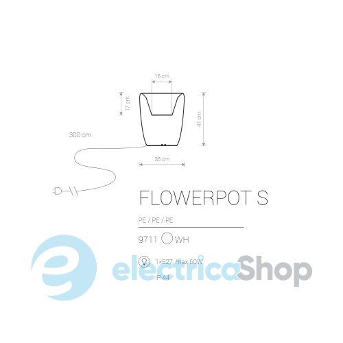 Садовий світильник Nowodvorski FLOWERPOT S 9711