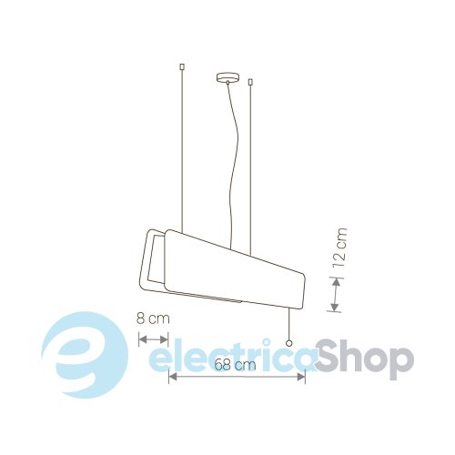 Підвісний світильник Nowodvorski OSLO LED SMOKED OAK 60 9314