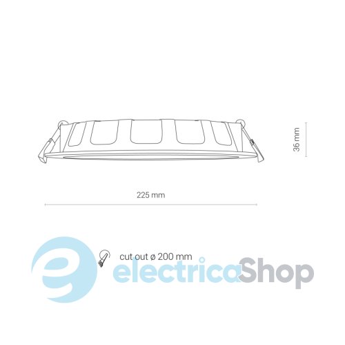 Точковий світильник Nowodvorski CL KOS LED 24W 3000K IP44 8775