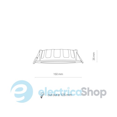 Точечный светильник Nowodvorski CL KOS LED 10W 3000K IP44 8780