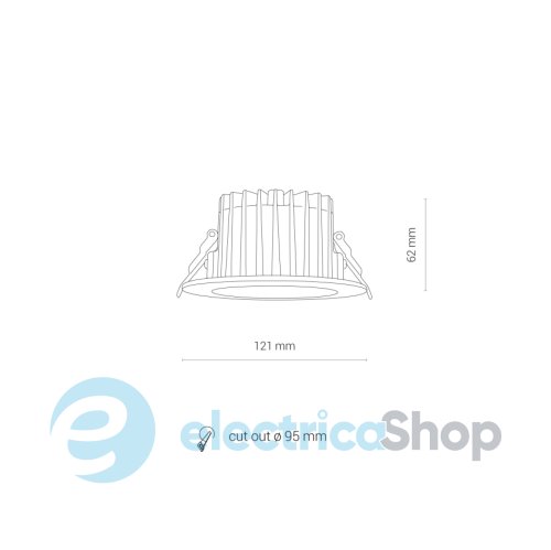 Точечный светильник Nowodvorski CL KEA LED 20W 4000K IP44 8772