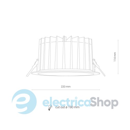 Точечный светильник Nowodvorski CL KEA LED 40W 4000K IP44 8767