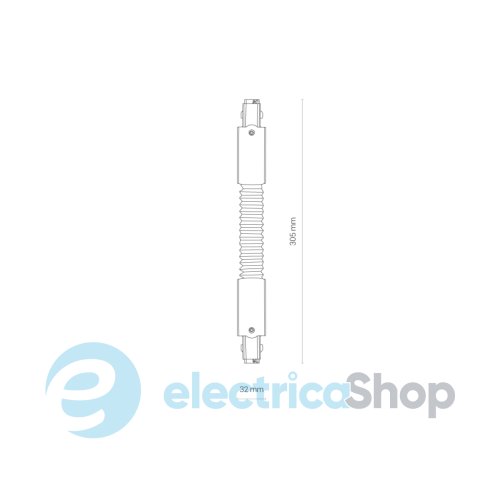 Коннектор гибкий Nowodvorski 8698 CTLS TRACK POWER FLEX CONNECTOR WHITE