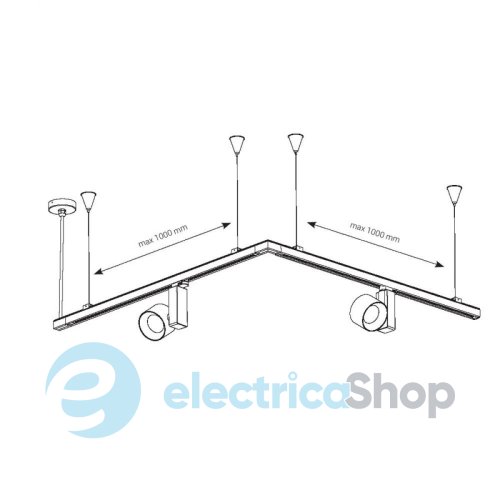 Тросовый подвес Nowodvorski 8697 CTLS TRACK POWER SUSPENSION KIT 3 CIRCUIT BLACK