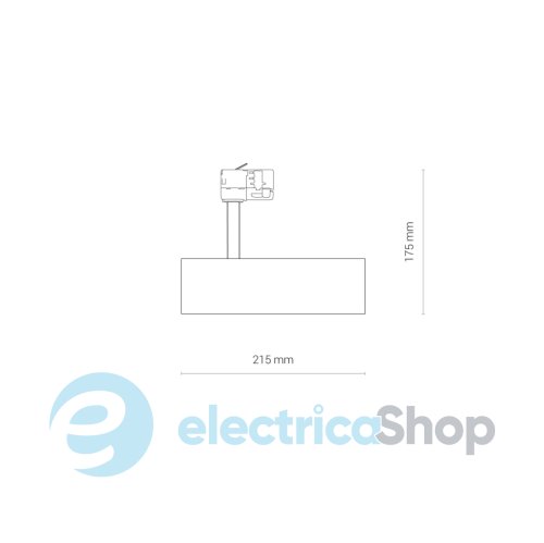 Трековий світильник Nowodvorski 8763 CTLS MILO LED 15W 4000K Black