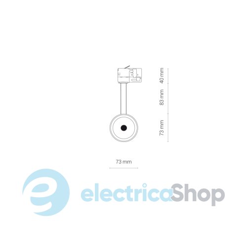 Трековый светильник Nowodvorski 8758 CTLS MILO LED 25W 4000K Black