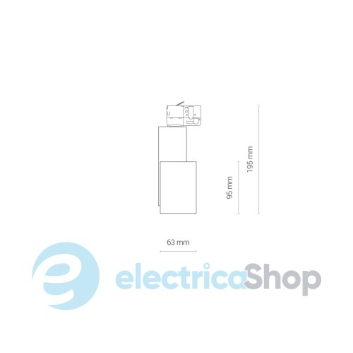 Трековий світильник Nowodvorski 8754 CTLS NEA LED 20W 4000K Black