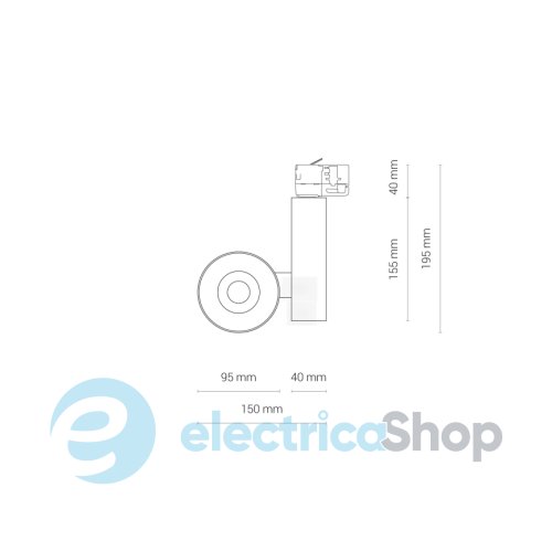 Трековий світильник Nowodvorski 8754 CTLS NEA LED 20W 4000K Black