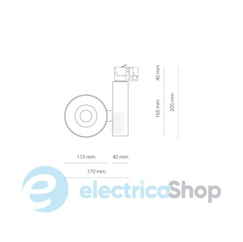 Трековий світильник Nowodvorski 8748 CTLS NEA LED 40W 3000K White