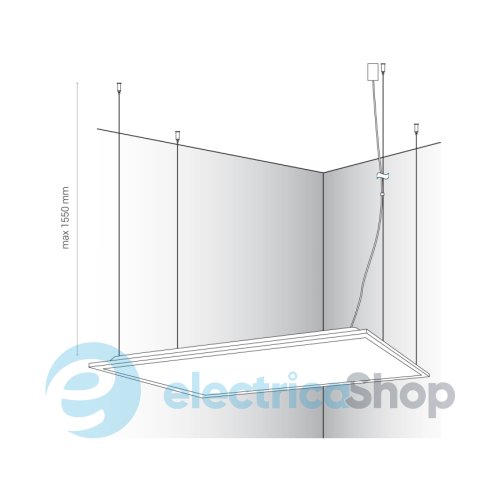 Потолочный светильник Nowodvorski 8460 CL ITAKA LED 40W 3000K ANGLE 100