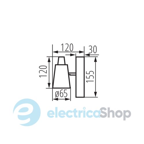 Спотовий світильник Kanlux SEMPRA EL-1I B-SR 33091