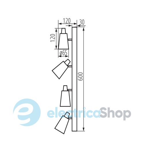 Спотовий світильник Kanlux SEMPRA EL-4I B-SR 33097