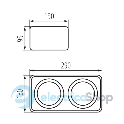Точечный cветильник Kanlux TUBEO ES 250-W (33273)