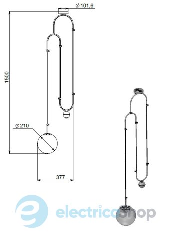 Подвесной светильник PikArt FJ Сounterweight 23682-1