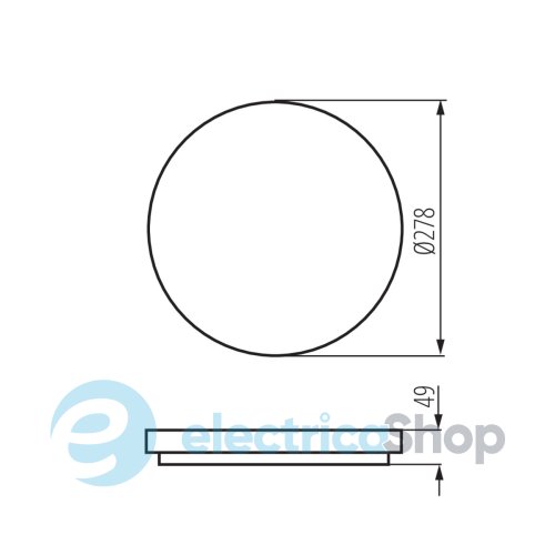 Потолочный cветильник Kanlux VARSO LED 18W-WW-O (26440)