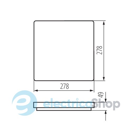 Потолочный cветильник Kanlux VARSO LED 18W-NW-L (26443)