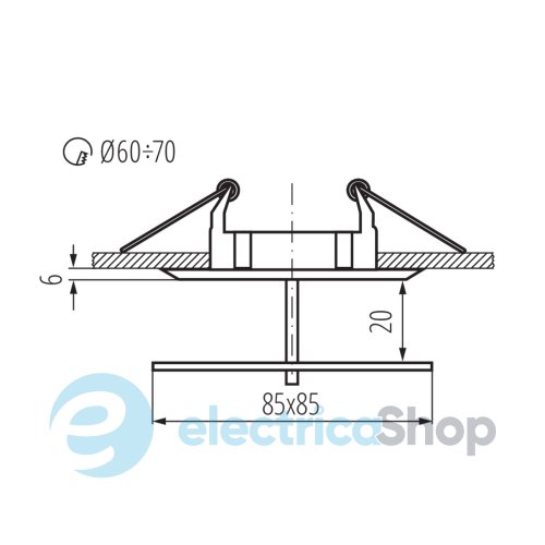 Точечный светильник Kanlux NOMA CTX-DS10G/B-C (2566)