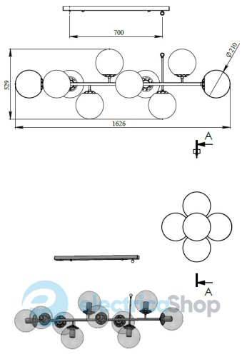 Люстра PikArt 25268-2 BB2