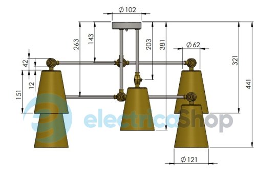 Люстра PikArt Sia V6 (5648-2)