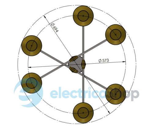Люстра PikArt Sia V6 (5648-2)