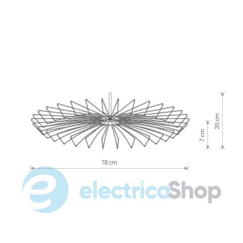 Плафон Nowodvorski CAMELEON UMBRELLA G/BL 8575