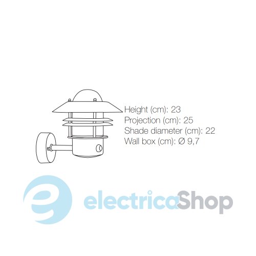 Вуличний світильник Nordlux BLOKHUS 25031031 Sensor
