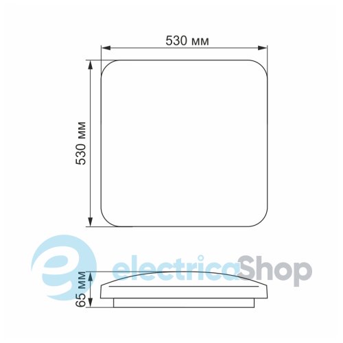 LED светильник функциональный квадратный VIDEX 72W 2800-6000K