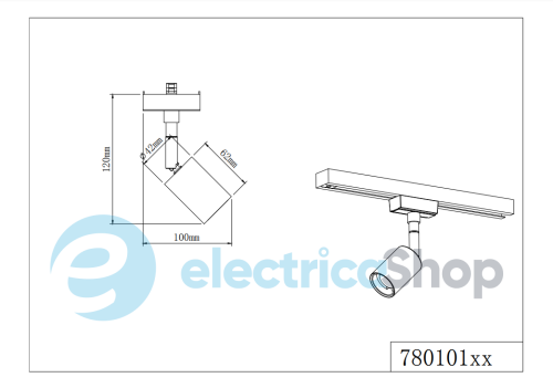 Трековый светильник TRIO DUOLINE 78010107