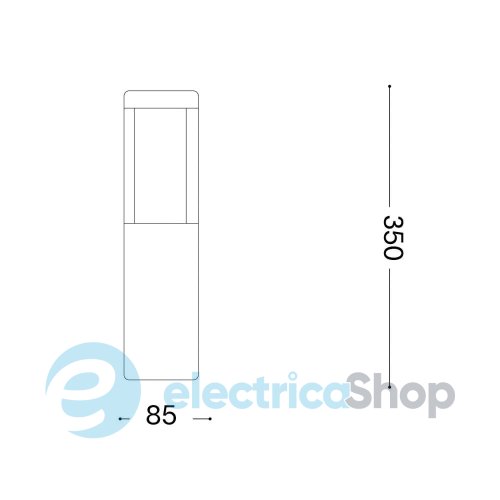 Парковий стовпчик Ideal Lux TIFONE-2 PT 250977