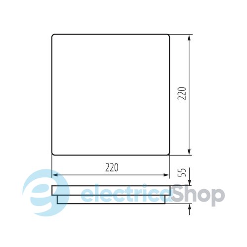 Потолочный cветильник Kanlux BENO LED 18W WW-L-GR (33380)