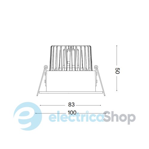 Точечный светильник Ideal Lux ROOM-65 Square 252056