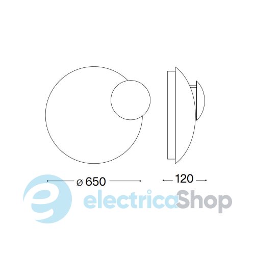 Настінний світильник Ideal Lux ECLISSI BIG 259062