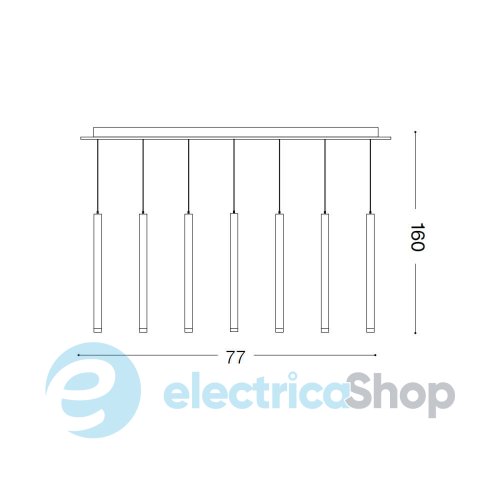 Подвесной светильник Ideal Lux FROZEN SP7 233512
