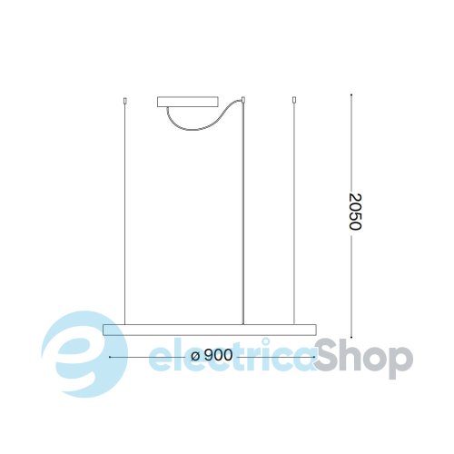 Підвісний світильник Ideal Lux ORACLE SLIM D90 269870