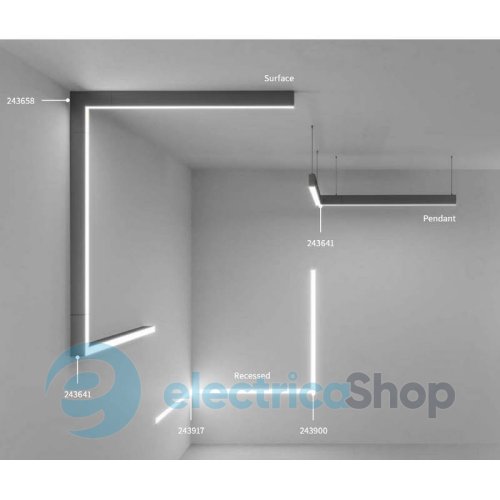 Крепление для подвесного монтажа Ideal Lux ARCA 276366 KIT SINGLE STEEL CABLE 2 МT