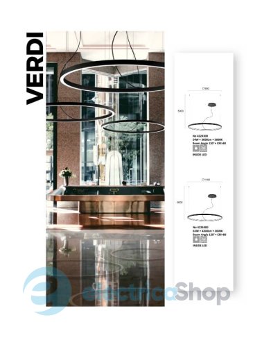 Люстра Viokef 4224100 VERDI