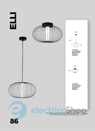 Люстра Viokef ELLI 4238500