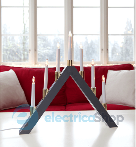 Свічник новорічний EGLO "Халла" STAR TRADING Candlestick Halla 266-51
