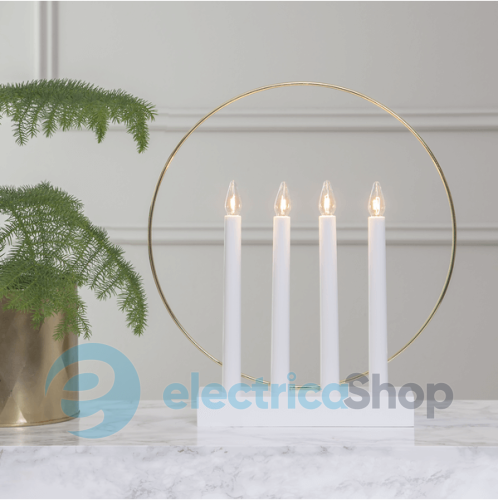 Свічник новорічний EGLO "Глоссі" STAR TRADING Candlestick Glossy 644-64
