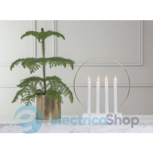 Свічник новорічний EGLO "Глоссі" STAR TRADING Candlestick Glossy 644-64