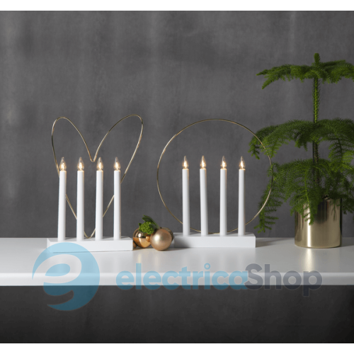 Свічник новорічний EGLO "Глоссі" STAR TRADING Candlestick Glossy 644-64
