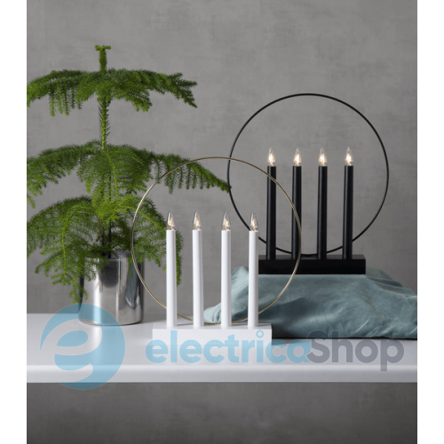 Свічник новорічний EGLO "Глоссі" STAR TRADING Candlestick Glossy 644-64