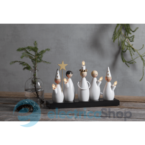 Свічник новорічний EGLO "Волхви" STAR TRADING Candlestick Luciakor 652-88